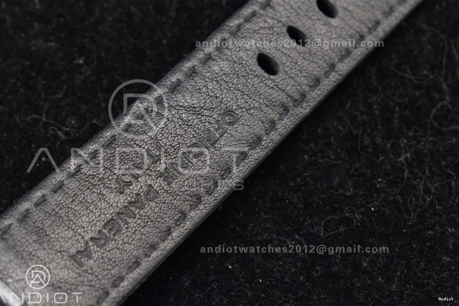 GMT Super Strap W Black VSF Leather P.9011 Dial Clone 42mm Black Best PAM1096 on Titanium Luminor 1:1 Edition 0223